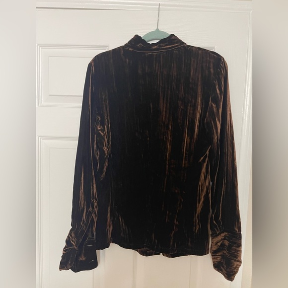 Vintage Equipment Velvet Blouse Made in France - Picture 4 of 14